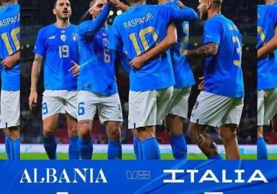 友谊赛-格里福二射一传托纳利伤退 意大利3-1逆转阿尔巴尼亚|扎尼奥洛|拉斯帕多里|维拉蒂|桑德罗·托纳利|足球人物|俱乐部足球赛事|足球竞赛|足球运动员