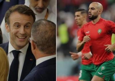 法国总统马克龙赛后当面称赞，阿姆拉巴特是本届世界杯最佳中场|摩洛哥队