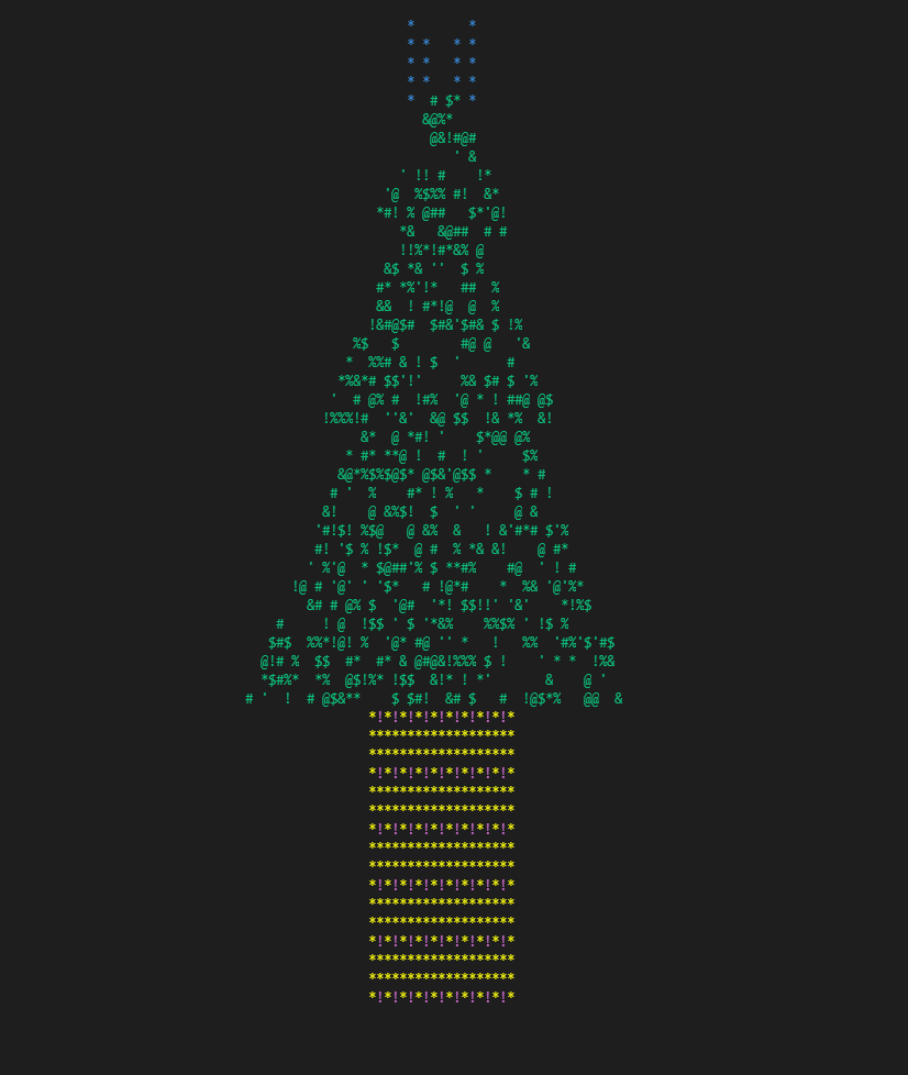 C语言如何实现一个闪烁的圣诞树