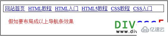 HTML怎么布局网站网页导航
