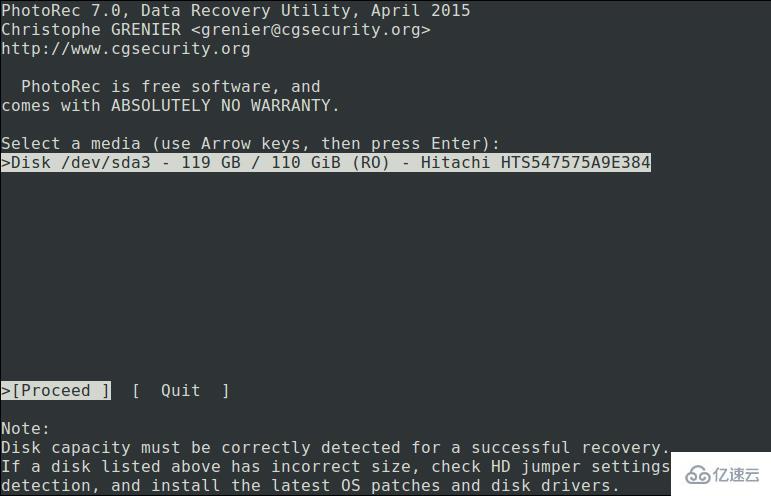 Linux中如何使用TestDisk恢复文件