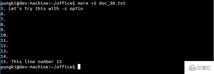Linux中的more命令如何实现逐页显示长文本文件