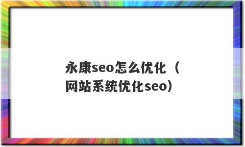 永康seo怎么优化（网站系统优化seo）