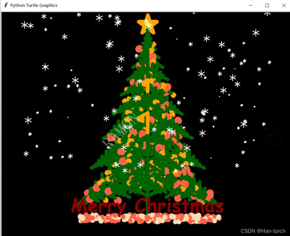 如何使用Python画一棵圣诞树