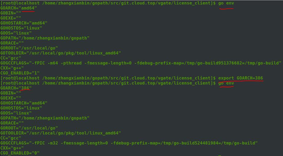 使用golang怎么在64位的linux系统中编译一个32位的程序