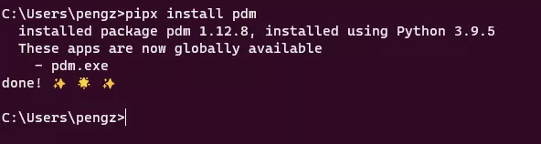 Python中怎么使用pdm管理项目库环境