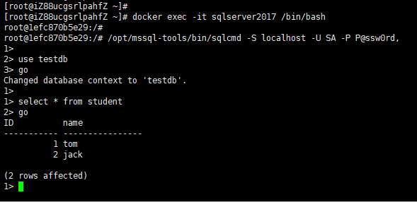 Linux系统通过Docker如何安装SQL Server数据库